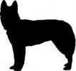 Djurskylt silhuett Hund 16