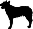 Djurskylt silhuett Hund 84